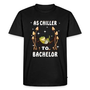 EN TANT QUE REFROIDISSEUR À CÉLIBATAIRE - T-shirt Premium bio Homme - noir - Devant - Nico (187cm)