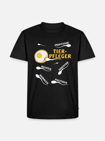 TIERPFLEGER - Männer Premium Bio T-Shirt - Schwarz