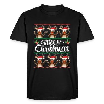 NOËL RENNES JOYEUX NOËL - T-shirt Premium bio Homme - noir - Devant - Nico (187cm)