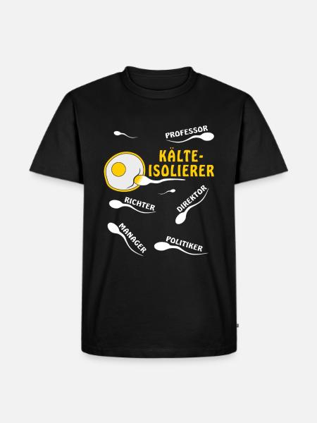 KÄLTEISOLIERER - Männer Premium Bio T-Shirt - Schwarz