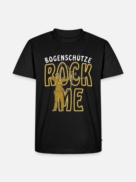 BOGENSCHÜTZE ROCK ME - Männer Premium Bio T-Shirt - Schwarz