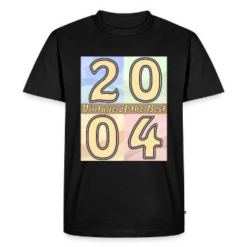 BIRTHDAY YEAR 2004 - Men's Premium Organic T-Shirt - black - Front - Nico (187cm)