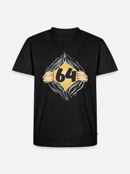 64 SHIRT ON - Men's Premium Organic T-Shirt - black