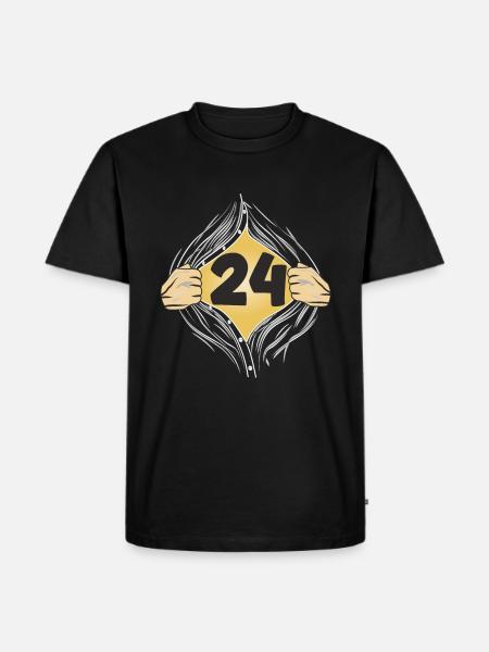 24 SHIRT ON - Men's Premium Organic T-Shirt - black