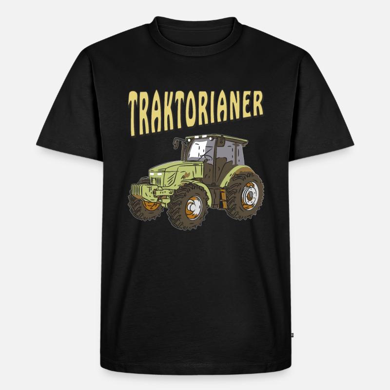TRAKTORIANER - Männer Premium Bio T-Shirt - Schwarz