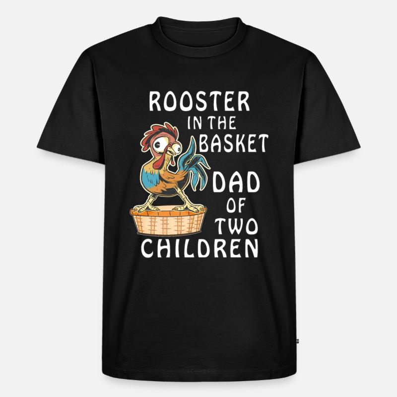 HAHN IM KORB - Männer Premium Bio T-Shirt - Schwarz