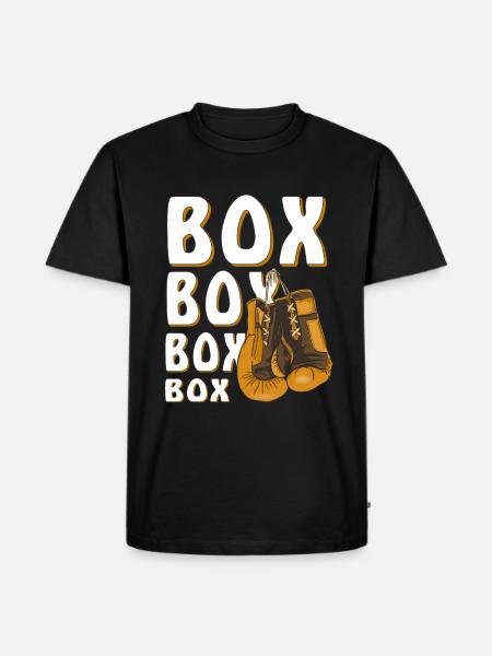 BOXING GLOVES BOX - Men's Premium Organic T-Shirt - black
