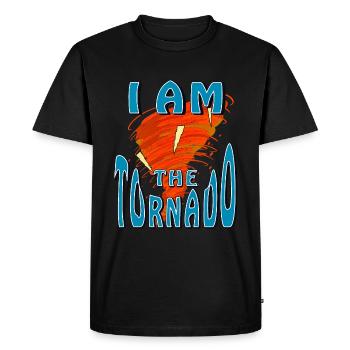 I AM THE TORNADO - Men's Premium Organic T-Shirt - black - Front - Nico (187cm)