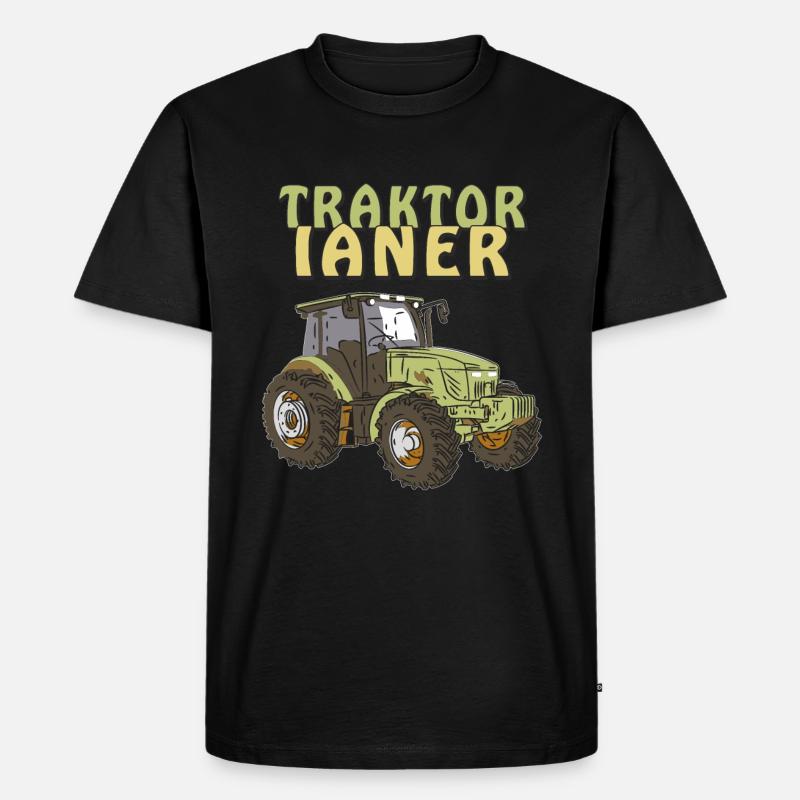 TRAKTORIANER - Männer Premium Bio T-Shirt - Schwarz