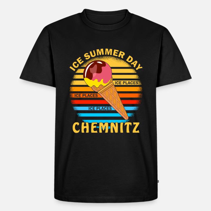 ICE SUMMER DAY CHEMNITZ - Männer Premium Bio T-Shirt - Schwarz