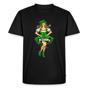 JOURNÉE DE MME SAINT-PATRICK - T-shirt Premium bio Homme - noir - Devant - Nico (187cm)
