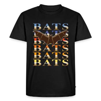 FLEDERMÄUSE BATS - T-shirt Premium bio Homme - noir - Devant - Nico (187cm)
