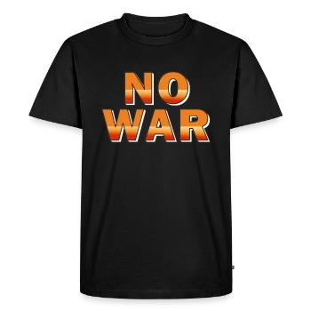 PAS DE GUERRE - T-shirt Premium bio Homme - noir - Devant - Nico (187cm)