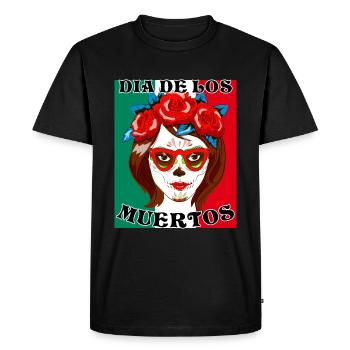 DIA DE LOS MUERTOS - T-shirt Premium bio Homme - noir - Devant - Nico (187cm)
