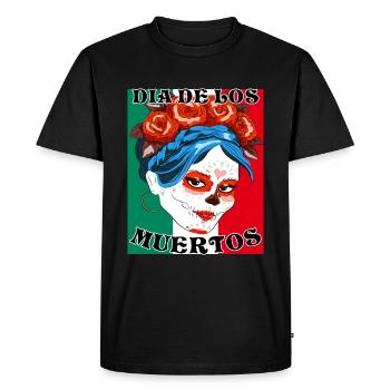 DIA DE LOS MUERTOS - T-shirt Premium bio Homme - noir - Devant - Nico (187cm)