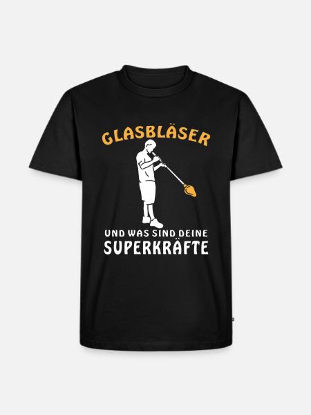 GLASBLÄSER - Männer Premium Bio T-Shirt - Schwarz