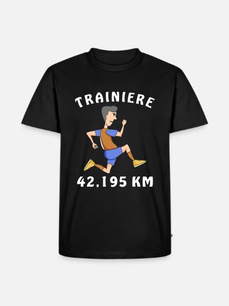 JOGGEN - Männer Premium Bio T-Shirt - Schwarz