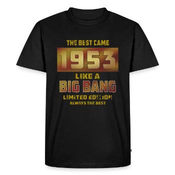 YEAR YEAR 1953 - Men's Premium Organic T-Shirt - black - Front - Nico (187cm)