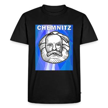 CHEMNITZ - T-shirt Premium bio Homme - noir - Devant - Nico (187cm)