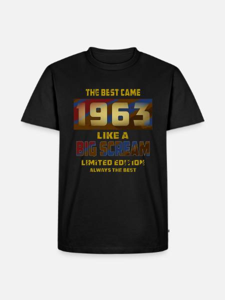 YEAR YEAR 1963 - Men's Premium Organic T-Shirt - black
