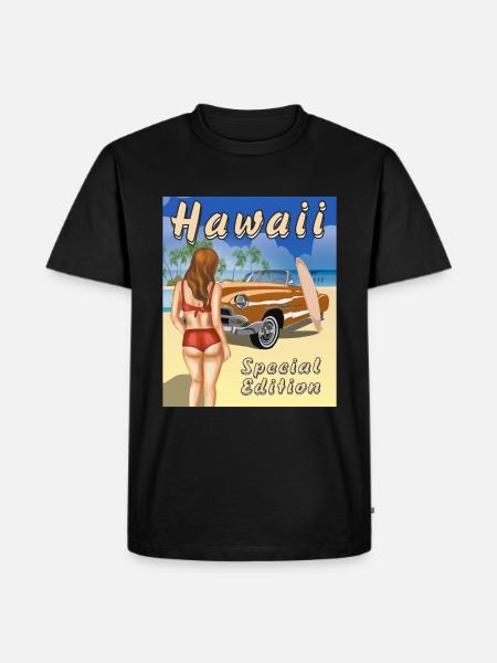 HAWAII Special Edition - Men's Premium Organic T-Shirt - black