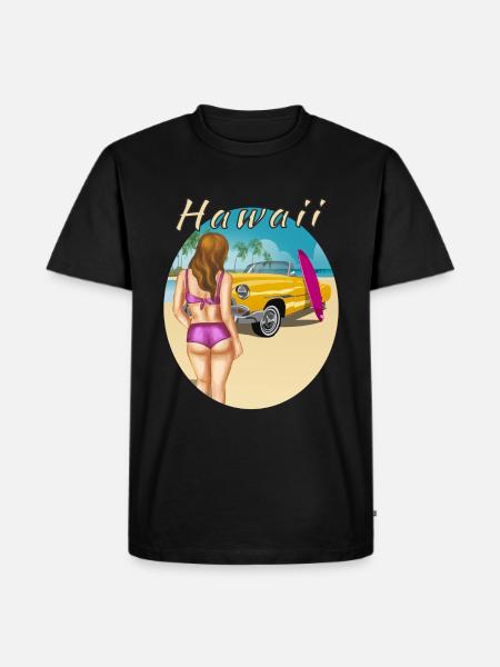 HAWAII - Men's Premium Organic T-Shirt - black