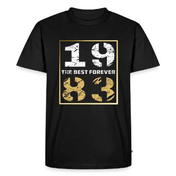 LE MEILLEUR POUR TOUJOURS 1983 - T-shirt Premium bio Homme - noir - Devant - Nico (187cm)