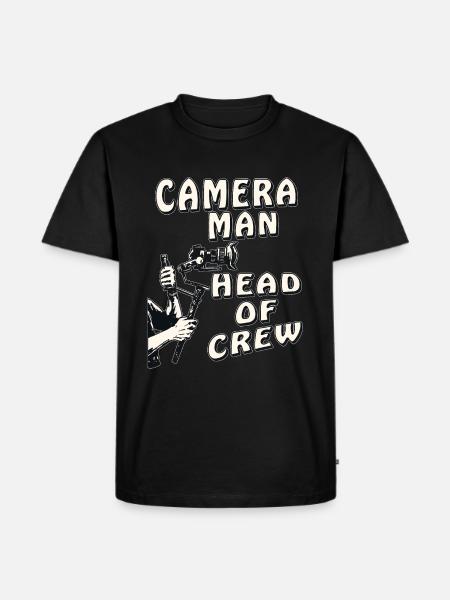 CAMERA MAN HEAD OF CREW - Men's Premium Organic T-Shirt - black