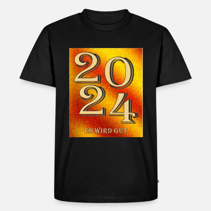 2024 ES WIRD GUT - Männer Premium Bio T-Shirt - Schwarz
