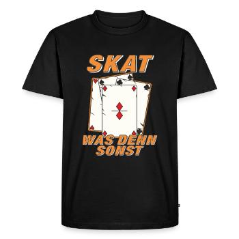 SKAT WHAT ELSE - Men's Premium Organic T-Shirt - black - Front - Nico (187cm)