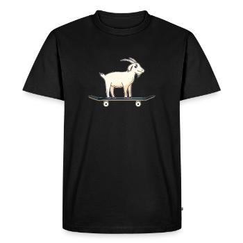 KEEN ON SKATEBOARDING - Men's Premium Organic T-Shirt - black - Front - Nico (187cm)
