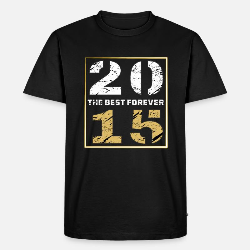THE BEST FOREVER 2015 - Männer Premium Bio T-Shirt - Schwarz