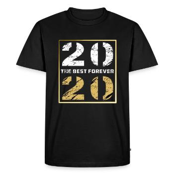 THE BEST FOREVER 2020 - Men's Premium Organic T-Shirt - black - Front - Nico (187cm)