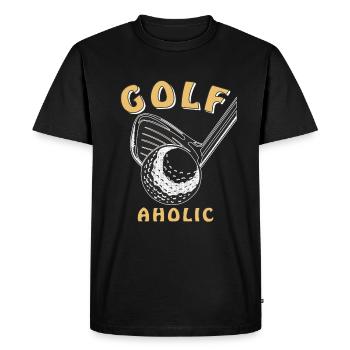 ACCRO DU GOLF - T-shirt Premium bio Homme - noir - Devant - Nico (187cm)