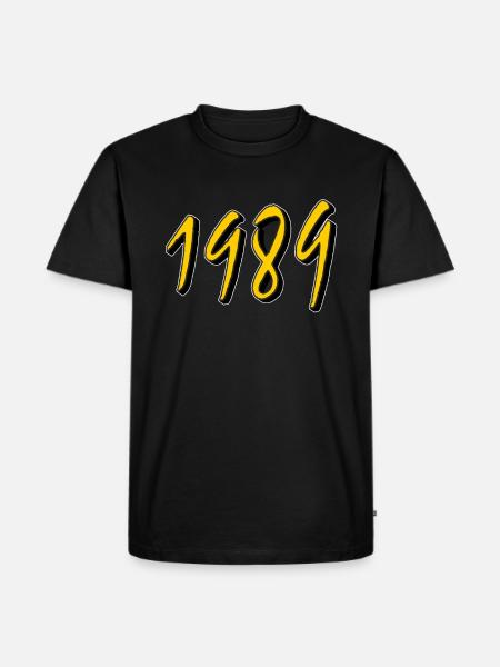 BIRTHDAY YEAR 1989 - Men's Premium Organic T-Shirt - black