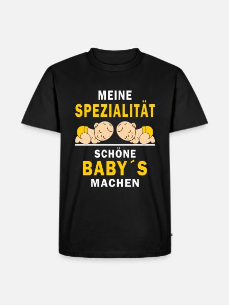 SCHÖNE BABY´S MACHEN - Männer Premium Bio T-Shirt - Schwarz
