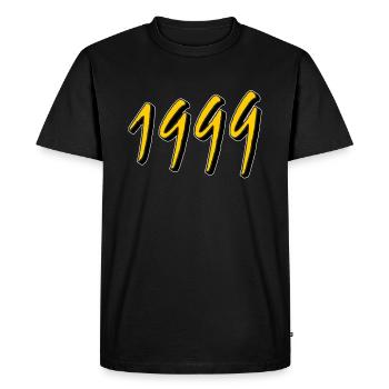 BIRTHDAY YEAR 1999 - Men's Premium Organic T-Shirt - black - Front - Nico (187cm)