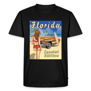 Édition spéciale Floride - T-shirt Premium bio Homme - noir - Devant - Nico (187cm)