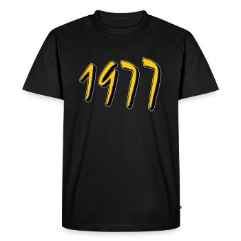 DATE OF BIRTH YEAR 1977 - Men's Premium Organic T-Shirt - black - Front - Nico (187cm)