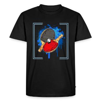 TABLE TENNIS - Men's Premium Organic T-Shirt - black - Front - Nico (187cm)