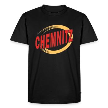 CHEMNITZ - T-shirt Premium bio Homme - noir - Devant - Nico (187cm)