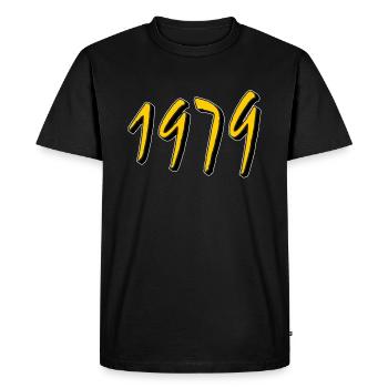 BIRTHDAY YEAR 1979 - Men's Premium Organic T-Shirt - black - Front - Nico (187cm)
