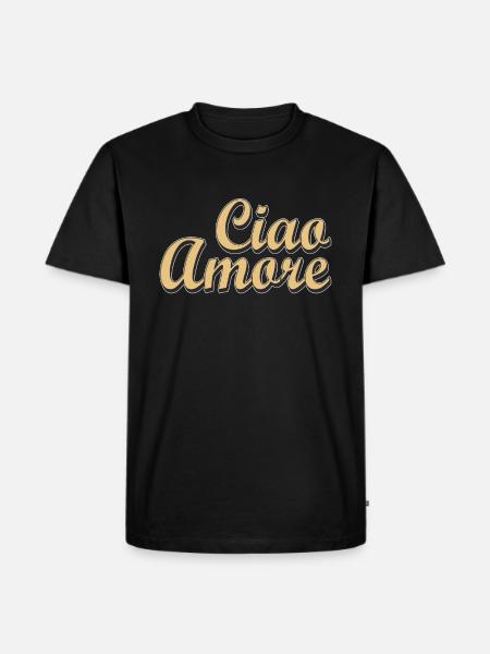 Ciao Amore - Men's Premium Organic T-Shirt - black