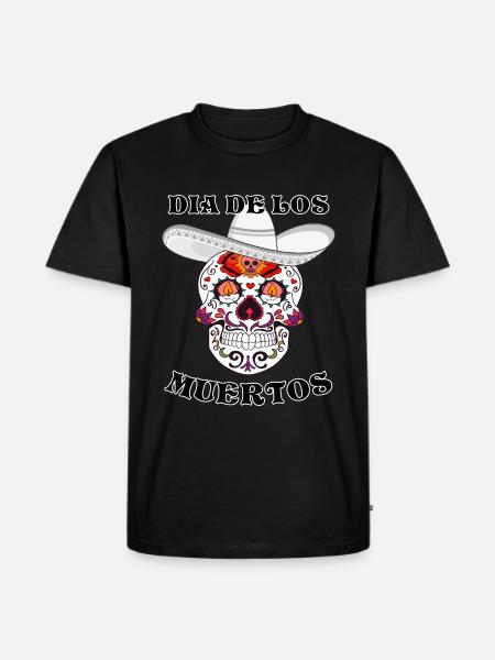 DIA DE LOS MUERTOS - T-shirt Premium bio Homme - noir