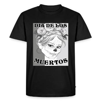 DIA DE LOS MUERTOS - T-shirt Premium bio Homme - noir - Devant - Nico (187cm)