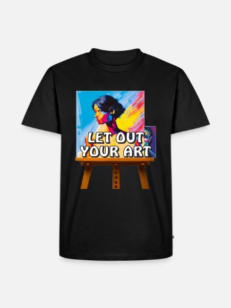 ARTIST MAKES THE PICTURE - Men's Premium Organic T-Shirt - black