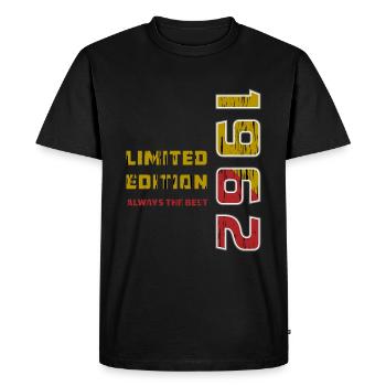 ANNÉE 1962 - T-shirt Premium bio Homme - noir - Devant - Nico (187cm)