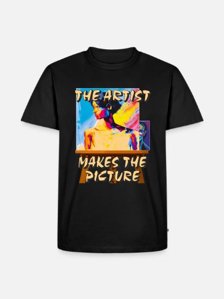 ARTIST MAKES THE PICTURE - Men's Premium Organic T-Shirt - black