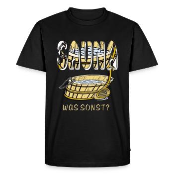 SAUNA QUOI D’AUTRE - T-shirt Premium bio Homme - noir - Devant - Nico (187cm)
