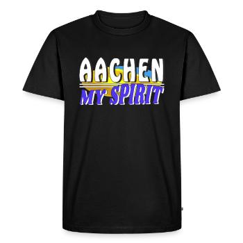 AIX-LA-CHAPELLE MON - T-shirt Premium bio Homme - noir - Devant - Nico (187cm)